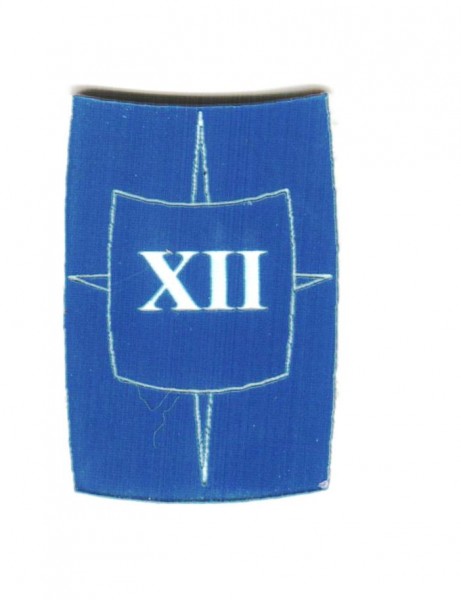 Zahlenmarker Scuta "12", blau