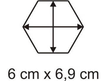 Acryl-Hexbase 6 x 6,9