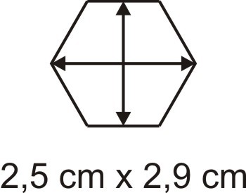 Acryl-Hexbase 2,5 x 2,9