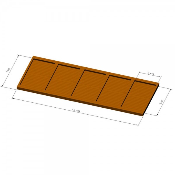 1x5 Tray Kavallerie 3 x 6, 2mm