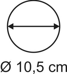 Tabletop Rundbase 10,5 cm, 1,5mm 