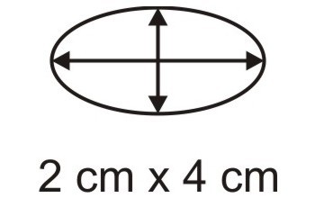 Acryl-Ovalbase 2 x 4