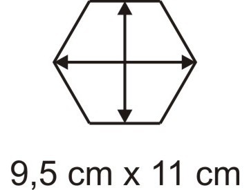 Acryl-Hexbase 9,5 x 11