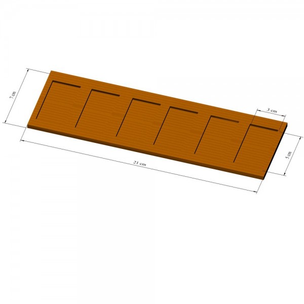 1x6 Tray Kavallerie 2,5 x 5, 3mm