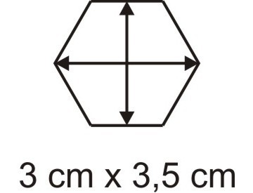 Acryl-Hexbase 3 x 3,5