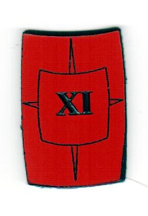 Zahlenmarker Scuta "11", rot