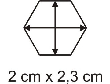 Acryl-Hexbase 2 x 2,3